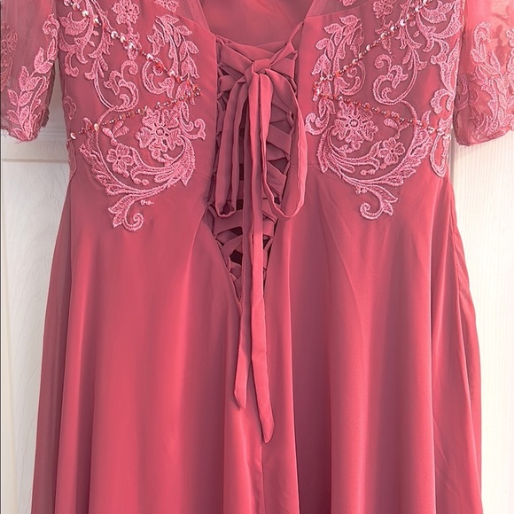 Mother of the bride High-Low Dress Rich Mauve 
New Without Tags—Never Worn - Picture 7 of 11